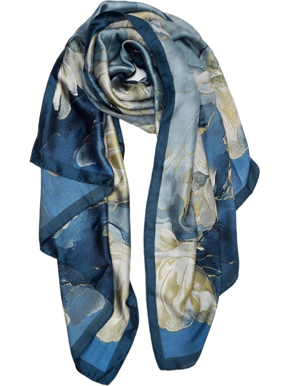 Large Satin Scarf for Women, Lightweight Silky Feeling Long Shawl Wrap for Sun P